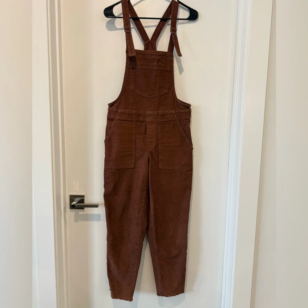 Aerie Brown corduroy Overalls